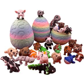 Surprise Egg with 10 Mini 3D Printed Fidget Animals – Articulated Sensory Desk Toys for Collectors & Gifts – Fun Mystery Bundle of Cool Critters in Saudi Arabia