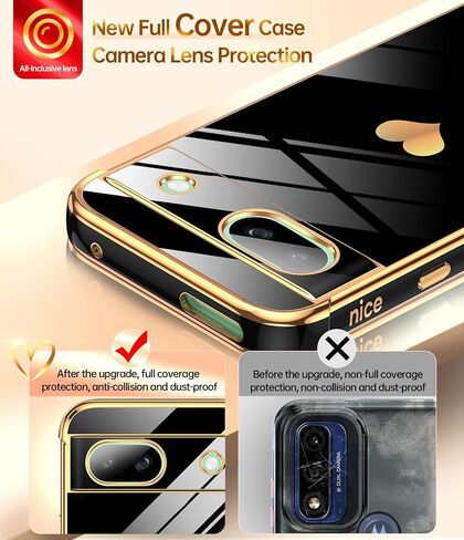 LeYi for Pixel 8A Case:（𝐍𝐨𝐭 𝐟𝐢𝐭 𝐏𝐢𝐱𝐞𝐥 𝟖） Full Camera Lens Protection, Love Heart Plating Girly Women Luxury Soft TPU Shockproof Case for Google Pixel 8A, Pink in Saudi Arabia