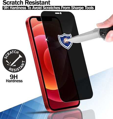 RKINC Screen Protector [3-Pack] for iPhone 12 Mini 5.4-Inch, Tempered Glass Film Screen Protector, 0.33mm [LifetimeWarranty][Bubble-Free][Anti-Scratch][Anti-Shatter] in Saudi Arabia