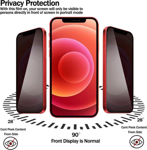RKINC Screen Protector [3-Pack] for iPhone 12 Mini 5.4-Inch, Tempered Glass Film Screen Protector, 0.33mm [LifetimeWarranty][Bubble-Free][Anti-Scratch][Anti-Shatter] in Saudi Arabia