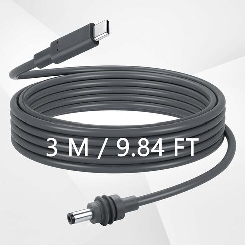 CERRXIAN Starlink Mini USB C to DC Power Cable, 5M/16.4FT PD100W Input USB Type C to DC Barrel Jack Cable for Starlink Mini Replacement Waterproof Cable in Saudi Arabia