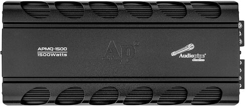 Audiopipe Mini Class D Mono Mosfet Power Amplifier (APMQ-2000), High Performance, 2000W, Compact Design, MOSFET Circuitry, Subsonic Filter, Low-Pass Filter, Reliable Protection, Remote Bass Knob in Saudi Arabia
