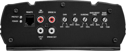 Audiopipe Mini Class D Mono Mosfet Power Amplifier (APMQ-2000), High Performance, 2000W, Compact Design, MOSFET Circuitry, Subsonic Filter, Low-Pass Filter, Reliable Protection, Remote Bass Knob in Saudi Arabia