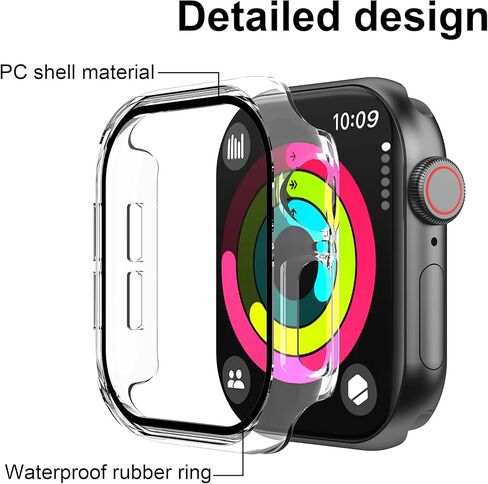 for Huawei Watch GT 5 pro 46mm screen protector case, Rigid PC shell membrane in one piece, scratch-proof and shock-proof,Ultra-thin-clear and black in Saudi Arabia