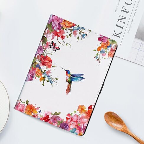 Case for Samsung Galaxy Tab a7 Lite 8.7 Inch, Premium PU and Soft TPU, Multi-Angle Viewing Cover with Magnetic Clasp for Galaxy Tablet a7 Lite 8.7" 2021 (SM-T220/T225/T227), Blue Butterfly in Saudi Arabia