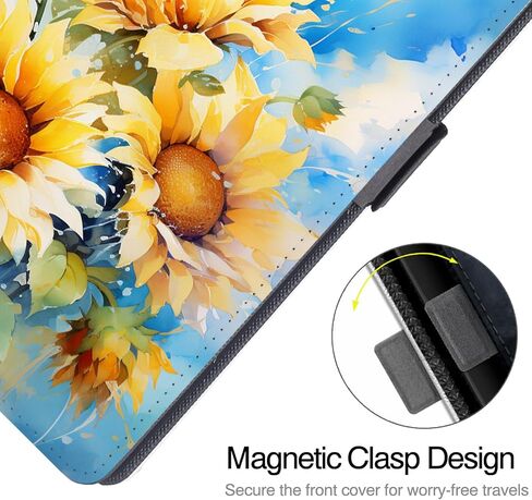 علبة لـ Samsung Galaxy Tab A7 Lite 8.7 بوصة ، PU متميزة و TPU الناعمة ، غطاء عرض متعدد الزوايا مع قفل مغناطيسي لجهاز Galaxy Tablet A7 Lite 8.7 "2021 (SM-T220/T225/T227) ، Blue Butterfly in Kuwait