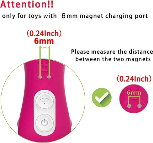 Bicmice Magnetic USB DC Charger Cable Replacement Charging Cord 2Pack-(10MM/0.39Inch) in Kuwait