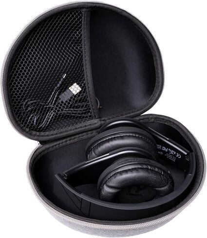 PowerLocus Hard Carry Case for Foldable Headphones – Compatible with PowerLocus Over-Ear Headphone P1/P2/P4/P6/P7/MoonFly/Marshall/House of Marley/Beats by Dre – Portable Travel Carrying Bag (Black) in Saudi Arabia