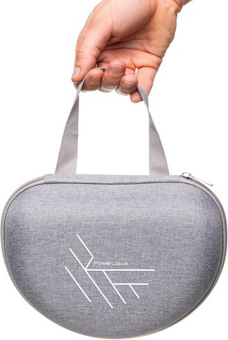 PowerLocus Hard Carry Case for Foldable Headphones – Compatible with PowerLocus Over-Ear Headphone P1/P2/P4/P6/P7/MoonFly/Marshall/House of Marley/Beats by Dre – Portable Travel Carrying Bag (Black) in Saudi Arabia