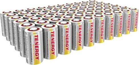 Tenergy Subc 2200mah Nicd Flat Top Battery القابلة لإعادة الشحن (بدون علامات تبويب) - 15 حزمة in Kuwait