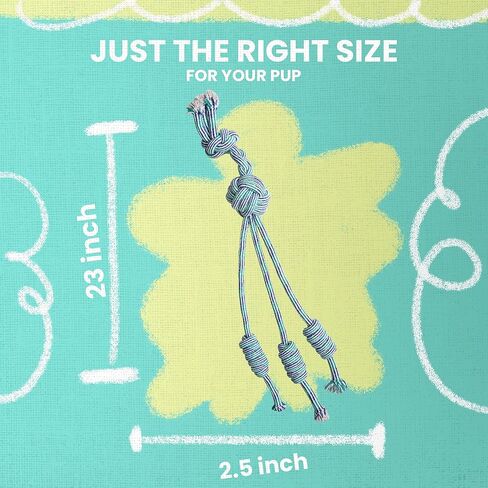 Health Extension SNUG AROOZ Spikey Beast Strong Tug Toy for Dogs, Outdoor Puppy Teething Chew Toys, Tough & Rope, (24 Inches - Assorted Colors) in Kuwait