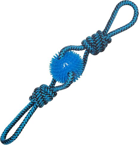 Health Extension SNUG AROOZ Spikey Beast Strong Tug Toy for Dogs, Outdoor Puppy Teething Chew Toys, Tough & Rope, (24 Inches - Assorted Colors) in Saudi Arabia