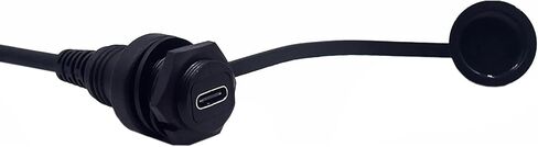 Mini USB 5 Pin Mount, 0.3 Meter Mini USB Male to Female Flush Mount Panel Mount Extension AUX Cable for Car Truck Boat Motorcycle Dashboard, Sync Charging and Data Transferring in Kuwait