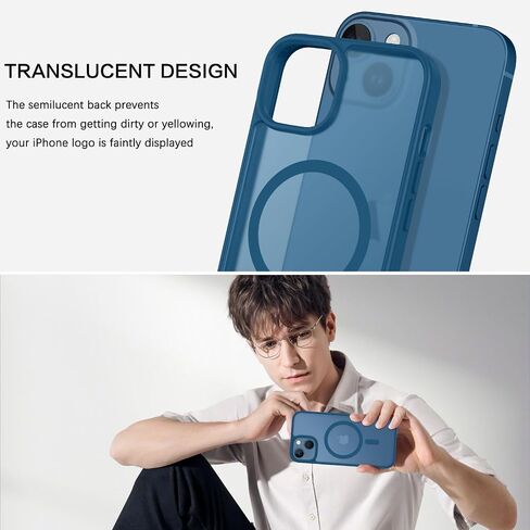 Bentoben Magnetic for iPhone 13 Mini Case/iPhone 12 Mini Case ، [متوافق مع Magsafe] شفاف Frosted Slim Women Women Men Cover for iPhone 13 Mini/12 Mini 5.4 "، Pink Hot Pink in Saudi Arabia