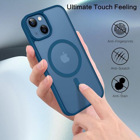 Bentoben Magnetic for iPhone 13 Mini Case/iPhone 12 Mini Case ، [متوافق مع Magsafe] شفاف Frosted Slim Women Women Men Cover for iPhone 13 Mini/12 Mini 5.4 "، Pink Hot Pink in Saudi Arabia