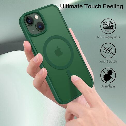 BENTOBEN Magnetic for iPhone 13 Mini Case/iPhone 12 Mini Case, [Compatible with MagSafe] Translucent Frosted Slim Shockproof Women Men Protective Case Cover for iPhone 13 Mini/12 Mini 5.4",Hot Pink in Kuwait