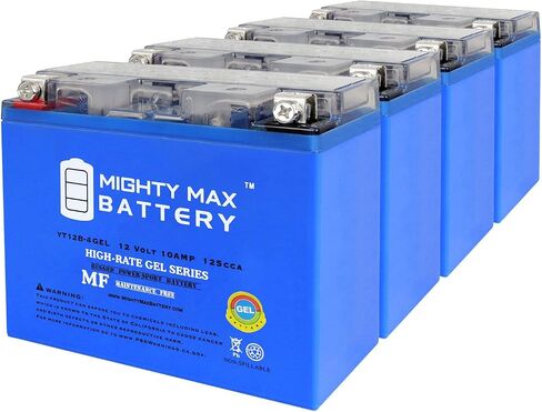 Mighty Max Battery YT12B-4 Maintenance Free GEL Motorcycle Battery in Saudi Arabia