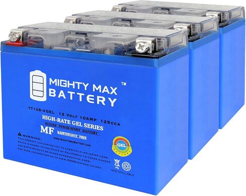 Mighty Max Battery YT12B-4 Maintenance Free GEL Motorcycle Battery in Saudi Arabia