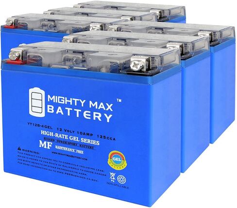 Mighty Max Battery YT12B-4 Maintenance Free GEL Motorcycle Battery in Saudi Arabia