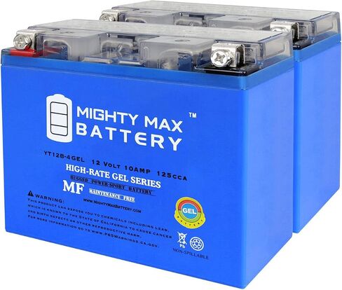 Mighty Max Battery YT12B-4 Maintenance Free GEL Motorcycle Battery in Saudi Arabia
