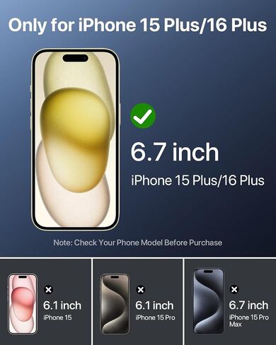 SOOPII 4-PACK Screen Protector for iPhone 15/ iPhone 16, [Bubble and Dust Free] [Auto Alignment Installation],Shatterproof 9H Hardness HD Tempered Glass Film for Apple 15/16 (6.1 inch) in Saudi Arabia