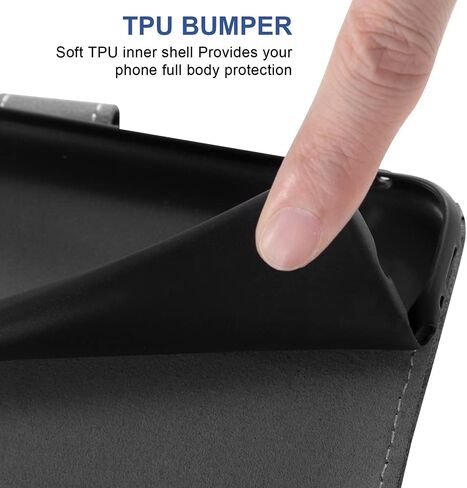 Compatible with Samsung Galaxy J7 2015/J7 Neo/J7 Nxt/J7 Core/7J Duos Wallet Case and Tempered Glass Screen Protector Flip Credit Card Holder Cell Phone Cover for SM J700 J700P J700T J00T1 J700M Purple in Kuwait