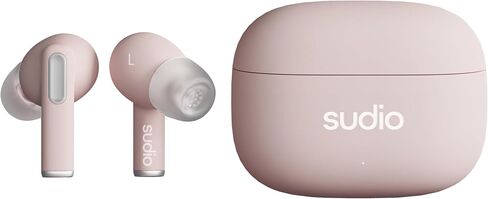 Sudio A1 Pro Wireless Earbuds, Bluetooth Earbuds 5.3, Noise Cancelling Earbuds, Waterproof Earbuds, Touch Control, Wireless Earphones with Charging Case, Perfect for Premium Sound Quality (Purple) in Saudi Arabia