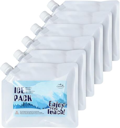 Reusable Ice Packs for Cooler- Long Lasting Cold Freezer Packs for Coolers and Lunch Boxes-Cooler Ice Packs for Camping Gear, Fishing, Road Trips,Beach Must Haves in Saudi Arabia