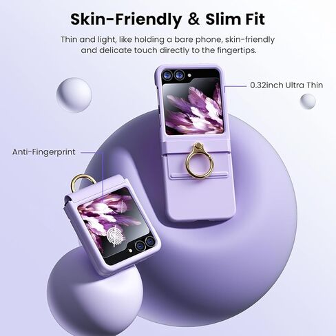 Hoerrye for Samsung Galaxy Z Flip 6 Case [Ring ＆ Stand 2 in 1] in Kuwait