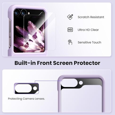 Hoerrye for Samsung Galaxy Z Flip 6 Case [Ring ＆ Stand 2 in 1] in Kuwait