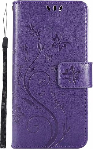 for iPhone 14 Pro Wallet Case for Women,iPhone 14 Pro Case with Card Holder Leather Kickstand Magnetic Shockproof Cover for iPhone 14 Pro 6.1 Inch (Floral-Red) in Saudi Arabia