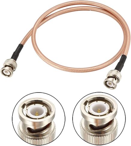 uxcell BNC Male to BNC Male Coax Cable RG400 Low Loss RF Coaxial Cable 50 Ohm 2.74M/9Ft in Saudi Arabia