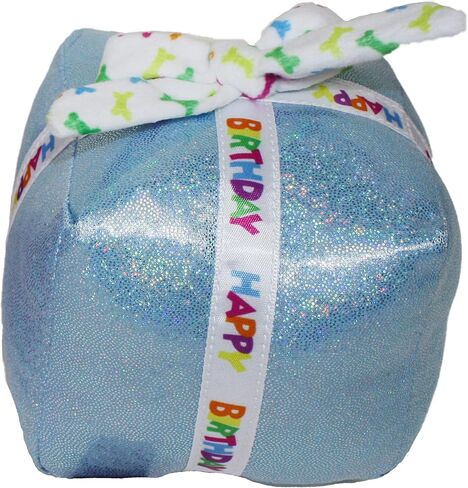 Multipet Birthday Cake Slice Dog Toy, Blue, 6" in Saudi Arabia