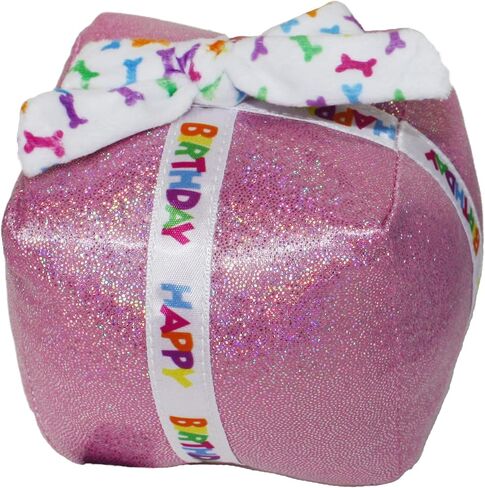 Multipet Birthday Cake Slice Dog Toy, Blue, 6" in Saudi Arabia