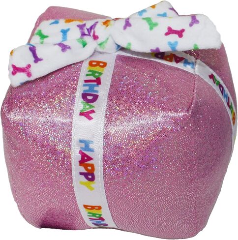 Multipet Birthday Cake Slice Dog Toy, Blue, 6" in Saudi Arabia