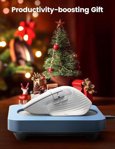 Vaydeer Enlarged Turntable Mouse Mover, Max 3 Mouse Jiggler with Adjustable Intervals User-Friendly Buttons and LED Display Mouse Shaker Wiggler to Keep Your PC Awake(Spiral) in Kuwait