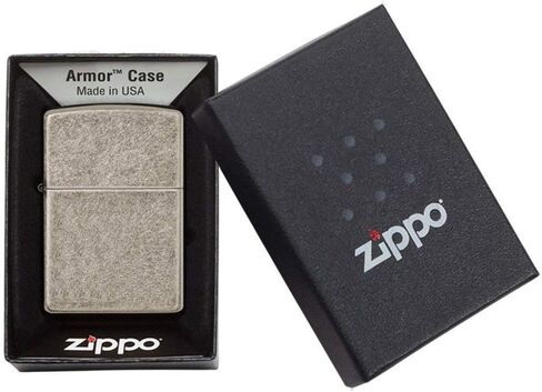 Custom Zippo Vintage Brushed Chrome Without Slashes Pocket Lighter in Saudi Arabia