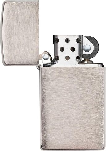 Custom Zippo Vintage Brushed Chrome Without Slashes Pocket Lighter in Saudi Arabia