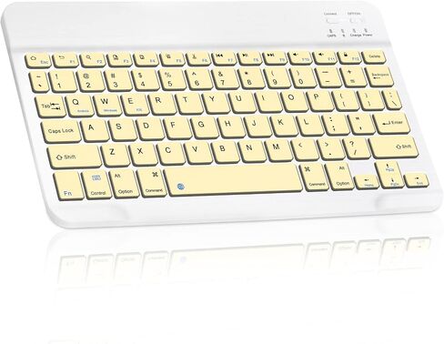Ultra-Slim Bluetooth Rechargeable Keyboard for Google Pixel 6 Pro and All Bluetooth Enabled iPads, iPhones, Android Tablets, Smartphones, Windows pc - Onyx Black in Saudi Arabia