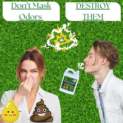 Urine Control Turf Deodorizer for Pet Urine - Bio-Enzymatic Odor Neutralizer for Artificial Grass, Turf, and Outdoor Surfaces - Eco-Friendly, Pet-Safe, Long-Lasting Scent (128oz Gallon) in Kuwait