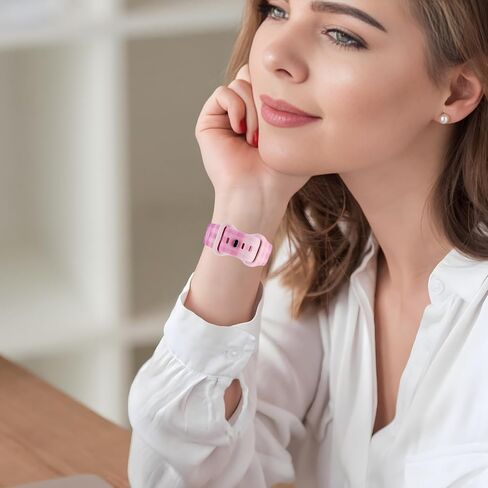 نطاقات الحبوب الأنيقة منقوشة متوافقة مع Apple Watch 38mm 40 مم 41 مم/لتر ، حزام معصم سليكون ناعم أنيقة من أجل IWatch SE و Series 10/9/8/7/5/5/4/3/2/1 (عنصر 10) in Saudi Arabia