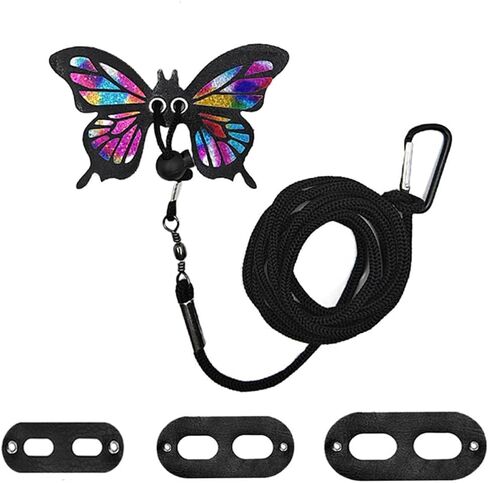 Bearded Dragon Harness Leash Set Adjustable 3PC Leather Vest Butterfly Wings Harness Lizard Outdoor Walking Control Rope for Iguana Gecko Chameleon Hamster Ferret (Rainbow) in Kuwait