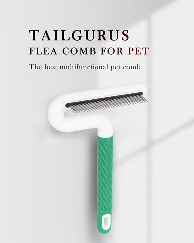 Flea Comb, TailGurus Effective Flea Comb for Cats & Dogs - Shedding Brush for All Pets - Long Hair Friendly - Durable - Versatile & Safe - Durable, Safe & Versatile - Portable, Pet-Friendly(TG2038) in Saudi Arabia