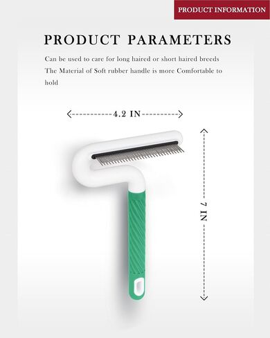 Flea Comb, TailGurus Effective Flea Comb for Cats & Dogs - Shedding Brush for All Pets - Long Hair Friendly - Durable - Versatile & Safe - Durable, Safe & Versatile - Portable, Pet-Friendly(TG2038) in Saudi Arabia