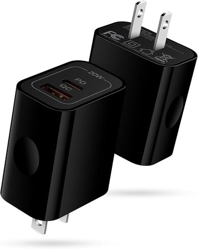 [2-Pack]Pixel 9 Fast Charging Block Type C Android Wall Plug for Google Pixel 9 Pro XL 8A 8 Pro 7 Pro 6 Watch 3/2,20W USB C Wall Charger 2-Port PD Power Adapter+ QC Wall Cube for iPhone 16 15 14 13 12 in Saudi Arabia