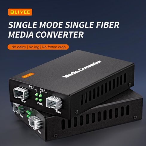 2.5G Fiber Media Converter | SFP to RJ45 Converter | Unmanaged 1x 100M/1G/2.5G Base-T RJ45 to 1x 2.5GBase-X SFP+ Slot | Support 2.5GBase-SR/LR Transceiver | Auto-Negotiation | Plug and Play in Saudi Arabia