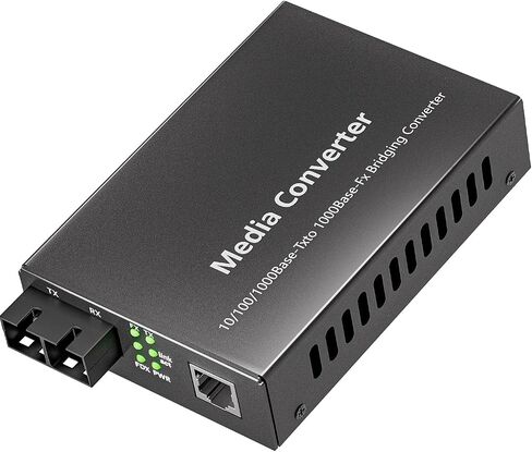 2.5G Fiber Media Converter | SFP to RJ45 Converter | Unmanaged 1x 100M/1G/2.5G Base-T RJ45 to 1x 2.5GBase-X SFP+ Slot | Support 2.5GBase-SR/LR Transceiver | Auto-Negotiation | Plug and Play in Saudi Arabia
