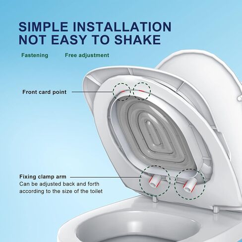 Ejoyous Cat Toilet Training Kit, Reusable Cat Toilet Trainer for Pet Cleaning, Universal Kitty Cat Potty Training Toilet System Train Cat to Use Toilet (White Tray, 1 Gray Inner Support) in Kuwait