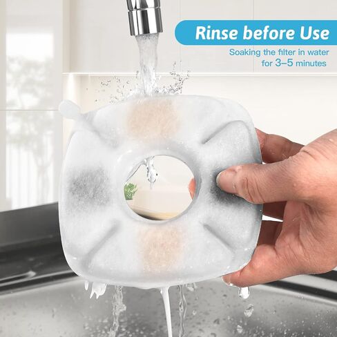 24 Pcs Cat Fountain Replacement Filters 12 Pack Cat Water Fountain Replacement Filters with 12 Pack Pre-Filter Sponges, Pet Fountain Filter Fit for 95oz/2.8L Automatic Pet Fountain Cat Water Fountain in Saudi Arabia