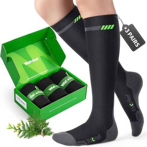 Compression Socks Women & Men 3 Pairs, 20-30mmHg Compression Stockings Medical, Relieving Calf Discomfort, Recovery in Saudi Arabia